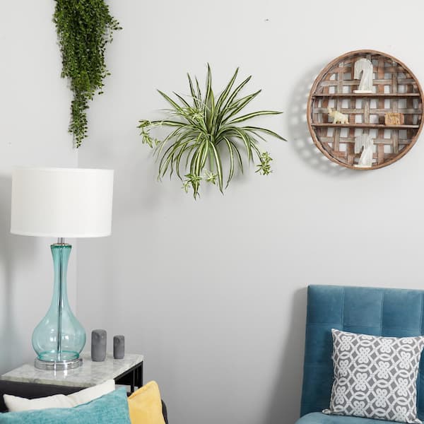 Nearly Natural 23 in. Artificial Spider Plant Bush (Set of 4) 6118