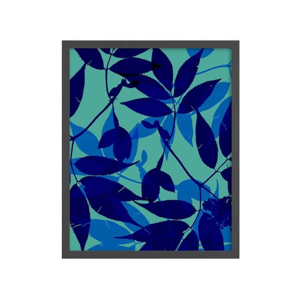 Unbranded Modern Leaves Framed Nature Art Print 42 in. x 34 in.