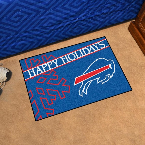 Christmas Gift Buffalo Bills Logo Christmas Pine Trees Pattern