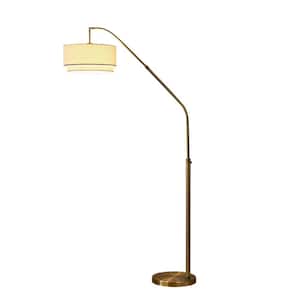 HomeGlam Orbs 84 in. Antique Brass Finish 5-Light Dimmable Arch Floor Lamp  HL6003-AB - The Home Depot