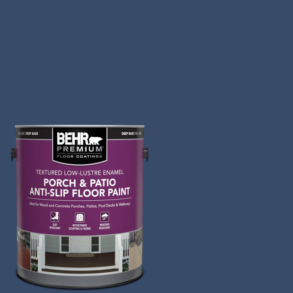 1 gal. #580D-7 Deep Royal Textured Low-Lustre Enamel Interior/Exterior Porch and Patio Anti-Slip Floor Paint price history on PriceWatchPro