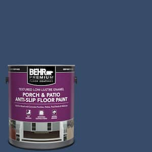 1 gal. #580D-7 Deep Royal Textured Low-Lustre Enamel Interior/Exterior Porch and Patio Anti-Slip Floor Paint