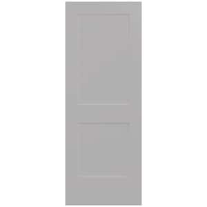 30 in. x 80 in. Monroe Driftwood Painted Smooth Solid Core Molded Composite MDF Interior Door Slab