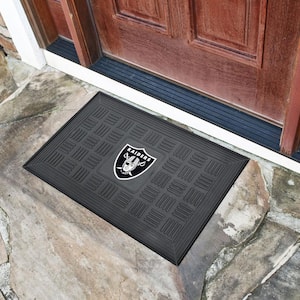 NFL - Las Vegas Raiders Black 19 in. x 30 in. Vinyl Outdoor Door Mat