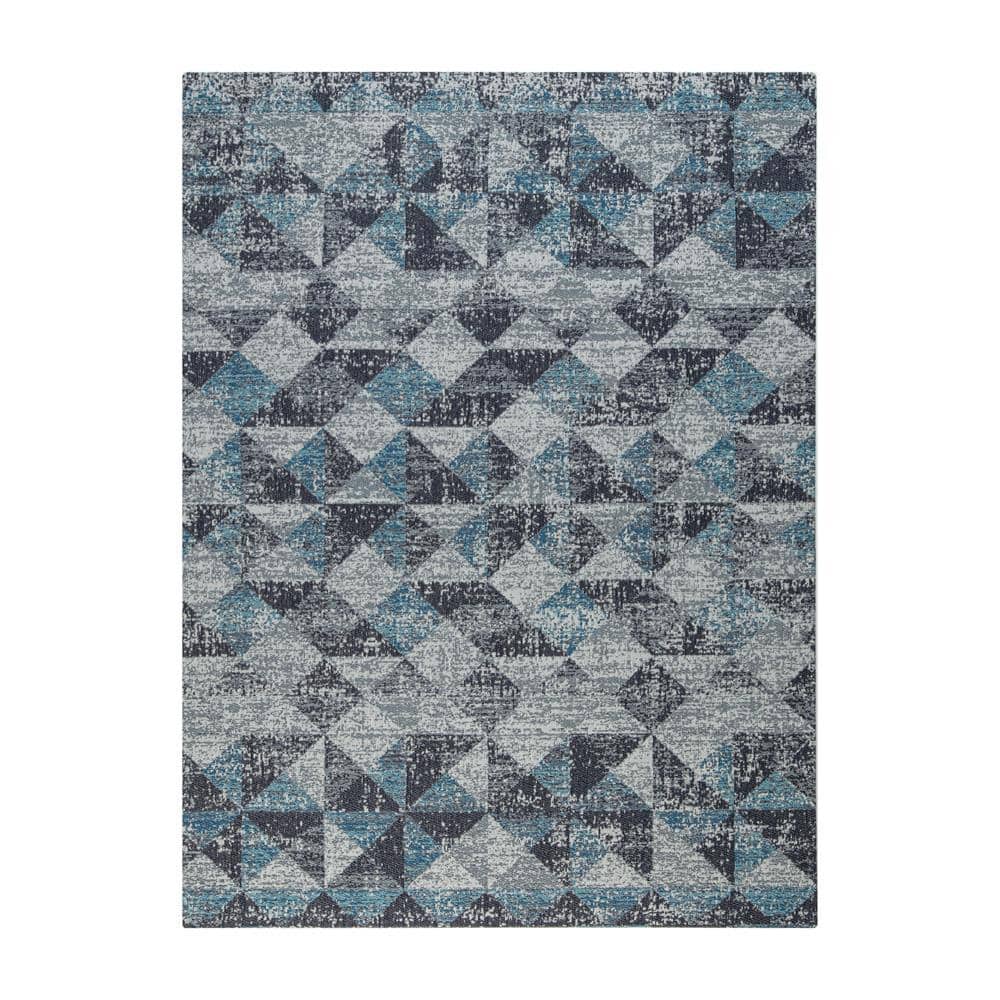 Tromso Multi-Colored 54 in. x 40 in. Polyester Chair Mat