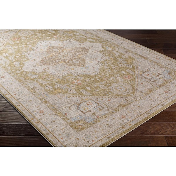 Avant Garde Brown 7 ft. 10 in. x 7 ft. 10 in. Round Traditional Area Rug