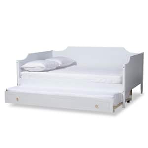 Alya White Full Daybed With Trundle