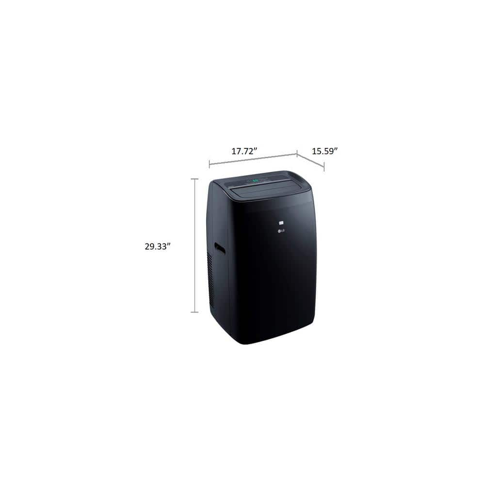 LG 10,000 BTU Black Smart Wi-Fi Portable Air Conditioner with Heater