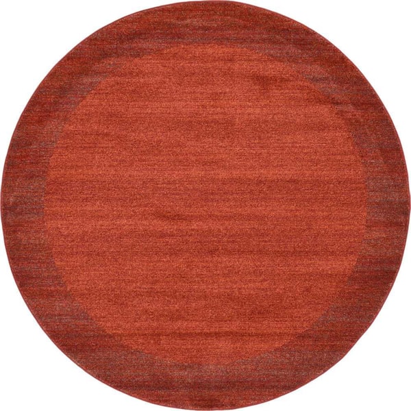 Unique Loom Del Mar Abigail Terracotta 8' 0 x 8' 0 Round Rug