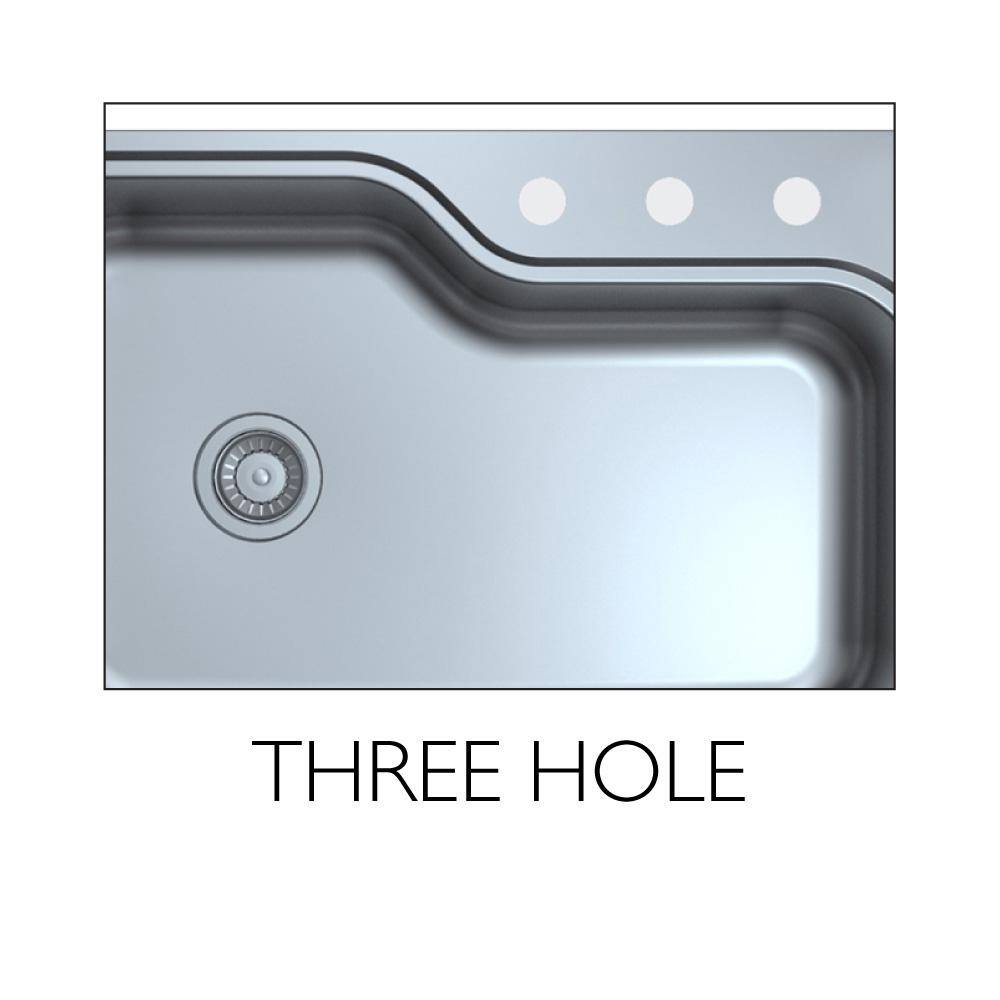 Stainless Steel Single Bowl 33x22x8 Inch Kitchen Sink