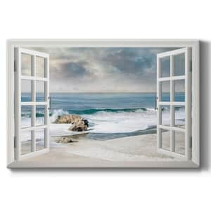 Welcome to Paradise 18 in. x 27 in. White Stretched Canvas Wall Art by Wexford Homes