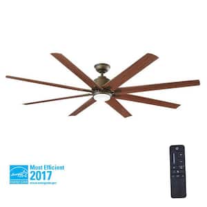 Kensgrove 72 in. LED Indoor/Outdoor Espresso Bronze Ceiling Fan with Light Kit and Remote Control