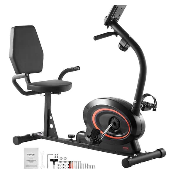 Recumbent Exercise Bike, Recumbent Bike for Adults Seniors, Adjustable Magnetic Resistance Stationary Bike for Home