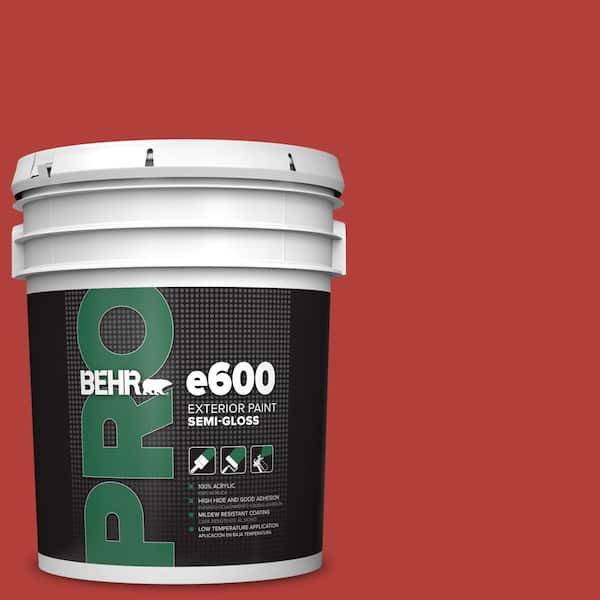 5 gal. #170B-7 Red Tomato Semi-Gloss Exterior Paint
