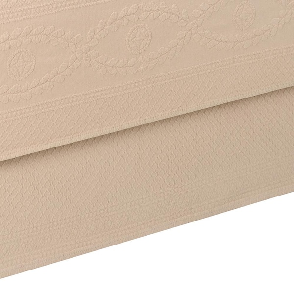 Royal Heritage Home Williamsburg Abby Linen Solid Queen Bed Skirt