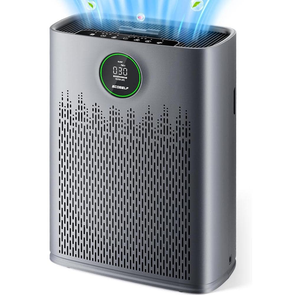 1295 sq. ft. HEPA Air Purifiers for Home with Smart Mode, Air Quality Displ