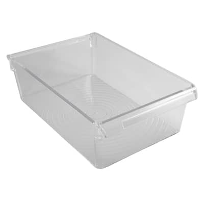 Vigor 26 x 18 x 9 Clear Polycarbonate Food Storage Box with Lid