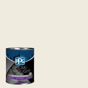 1 qt. PPG15-05 Macaroon Cream Satin Interior/Exterior Paint Low VOC