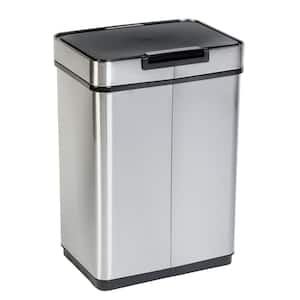 13 Gal. Stainless Steel Touchless Sensor Trash Can