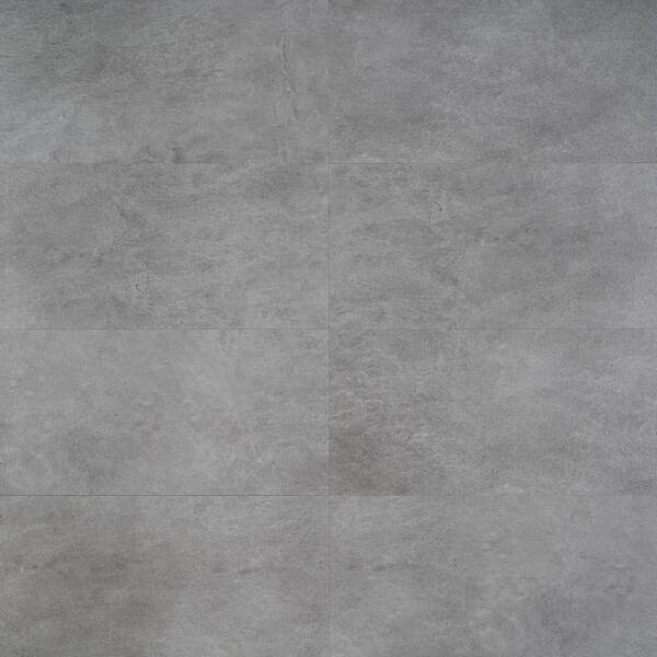 Ivy Hill Tile Slate Dark Gray 12 in. x 24 in. Waterproof Rigid Core Click-Lock Luxury Vinyl Tile Flooring (28.04 sq. ft. / case)
