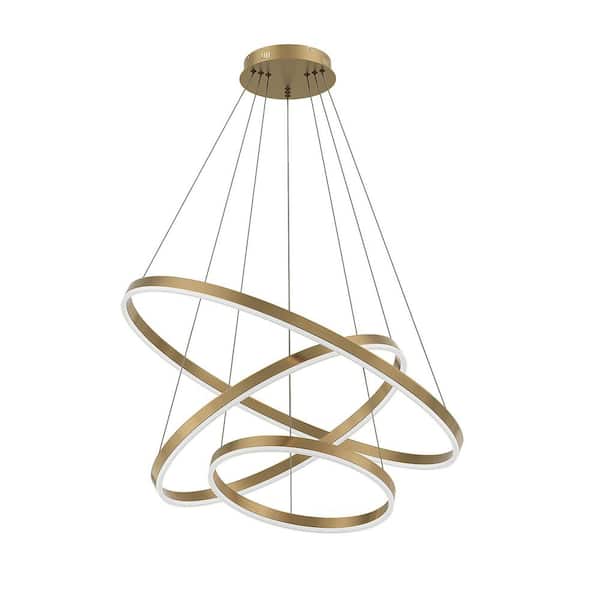 Have a question about TOZING 59 in. 3-Light Black Gold Industrial