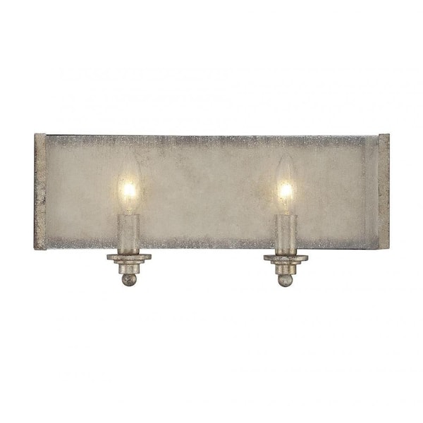 Filament Design Dannelly 2-Light Oxidized Silver Bath Vanity Light
