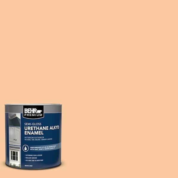 1 qt. #290C-3 Chai Latte Semi-Gloss Enamel Urethane Alkyd Interior/Exterior Paint