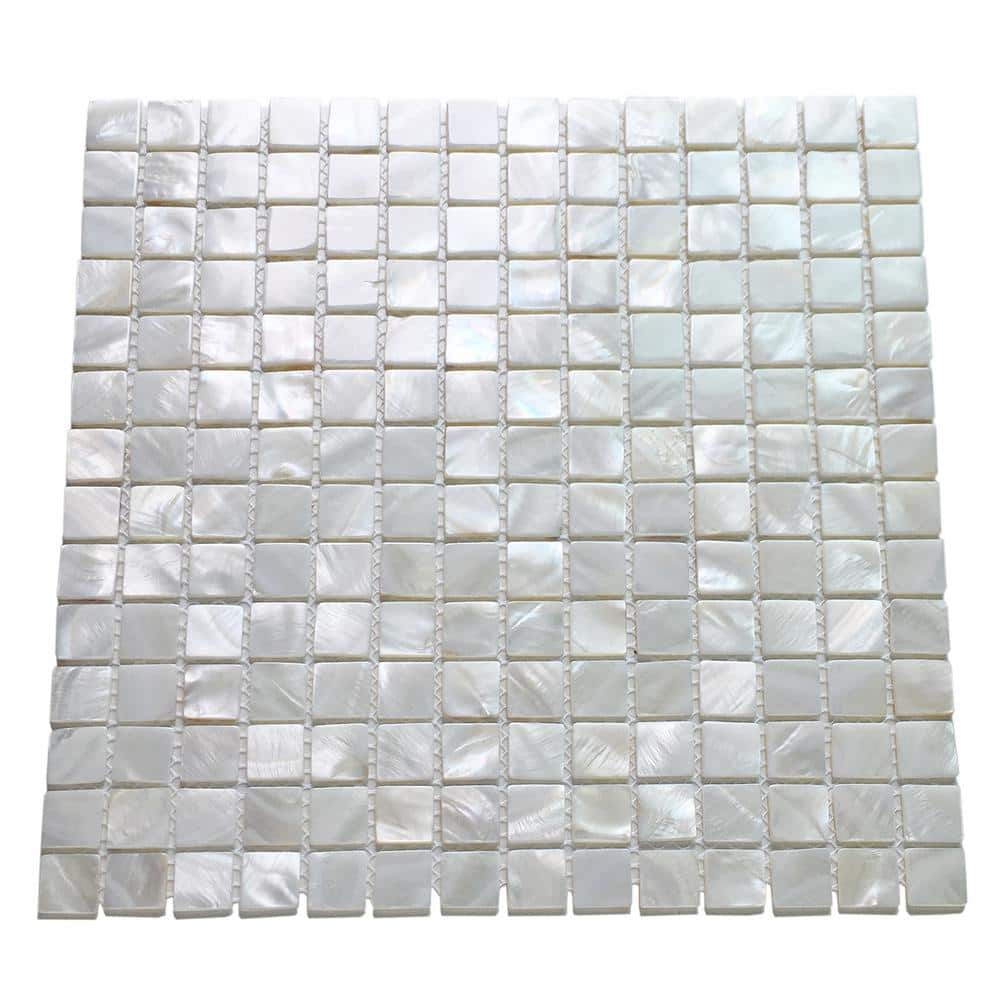 10 Tiles Art3d Mother of Pearl Shell Mosaic Tile for Kitchen Backsplash 12x12