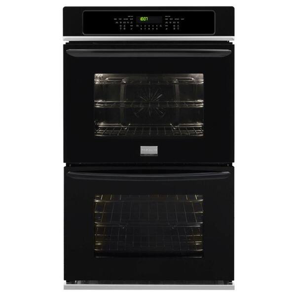 Frigidaire 27 in. Double Electric Wall Oven Self-Cleaning with Convection in Black