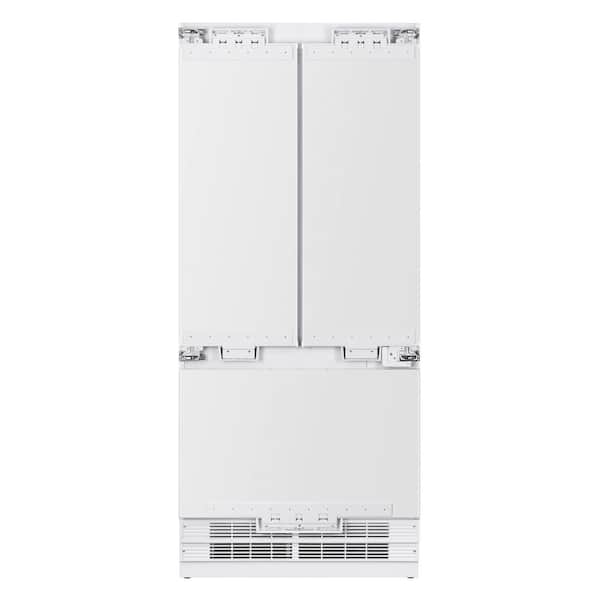 Unbranded 36 in. Built-in, Refrigerator with 14 cu. ft. and Bottom Freezer 5.5 cu. ft., Panel Ready