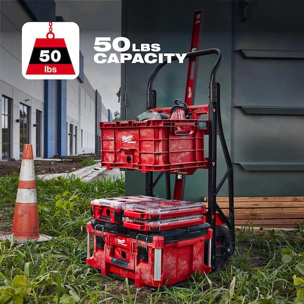 Milwaukee PACKOUT 18.6 in. Tool Storage Crate Bin with Carrying