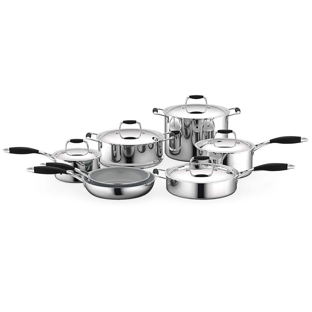 NutriChef 12-Piece 2-in Ceramic Cookware Set with Lid in the Cooking Pans &  Skillets department at