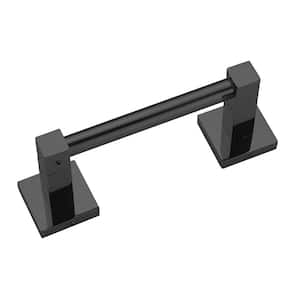 Wall Mounted Single Post Toilet Paper Holder Non-Slip Tissue Roll Holder for Bathroom in Vibrant Black