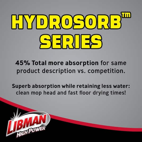 Large String Mop Cotton Looped-End Wet Mop Head 3-Pack