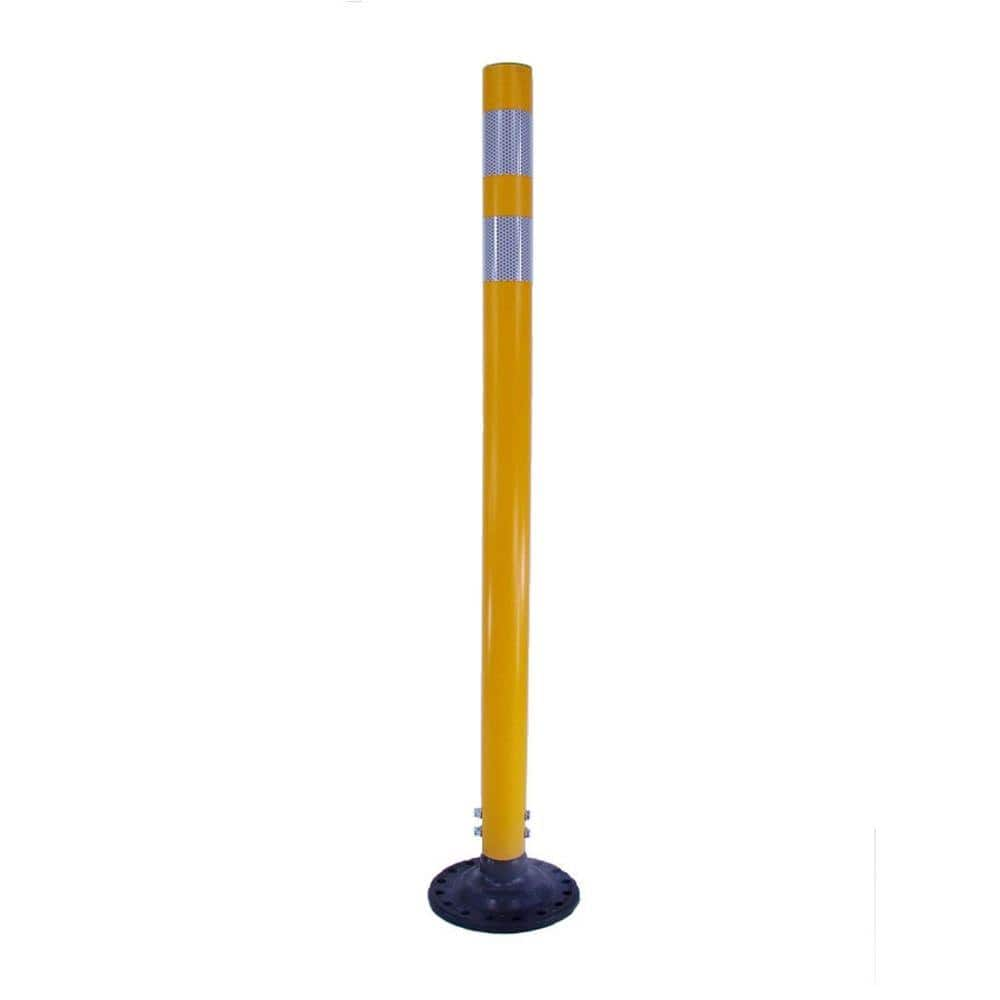 Three D Traffic Works 42 in. Yellow Round Delineator Post with High ...