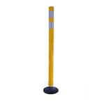 Three D Traffic Works 42 in. Yellow Round Delineator Post with High ...