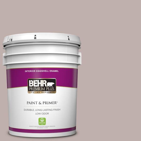 BEHR PREMIUM PLUS 5 gal. #740A-3 Oak Ridge Eggshell Enamel Low Odor Interior Paint & Primer