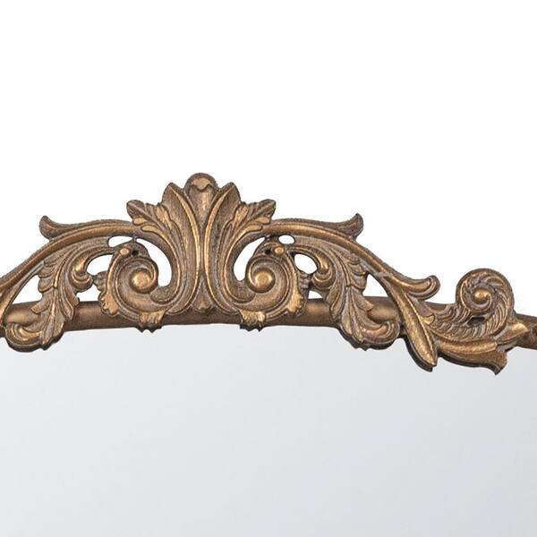 Classic Vintage 40 in. W x 31.5 in. H Arch Baroque Frame Gold