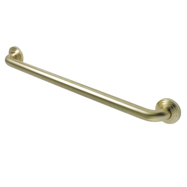 Kingston Brass Milano 24 in. x 1-1/4 in. Grab Bar in Brushed Brass