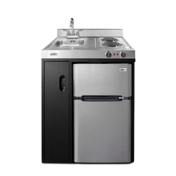 Summit Appliance 30 in. Compact Kitchen in Black C30ELBK2 - The Home Depot