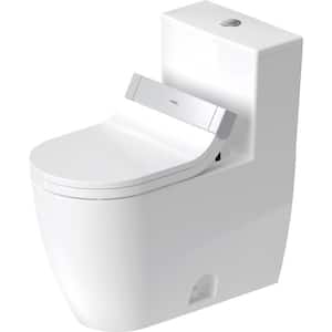 1-Piece 0.92 GPF Dual Flush Elongated Toilet in Whitet, Seat Included