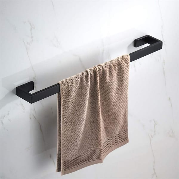 Modern matte 2024 black towel bar