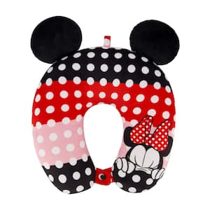 Minnie Mouse 3 Color Polka Dot Ears Neck Travel Pillow Multi