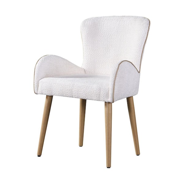 White Linen Side Chair Set of 2 with linen upholstered side chair for modern interiors