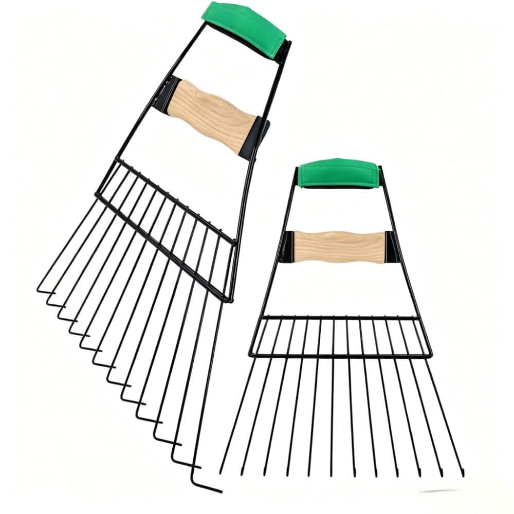 Steel Leaf Scoops, Heavy Duty Leaf Grabber Hand Rakes, 1 Pair price history on PriceWatchPro