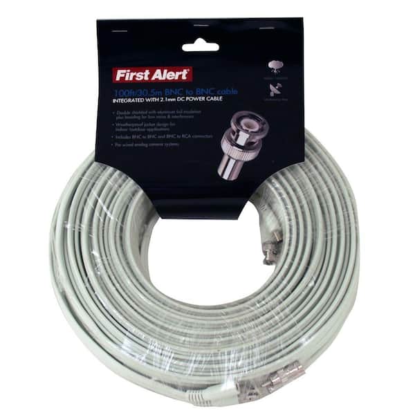 First Alert Shielded 100 ft. RG59 Coax Video and DC Power Cable