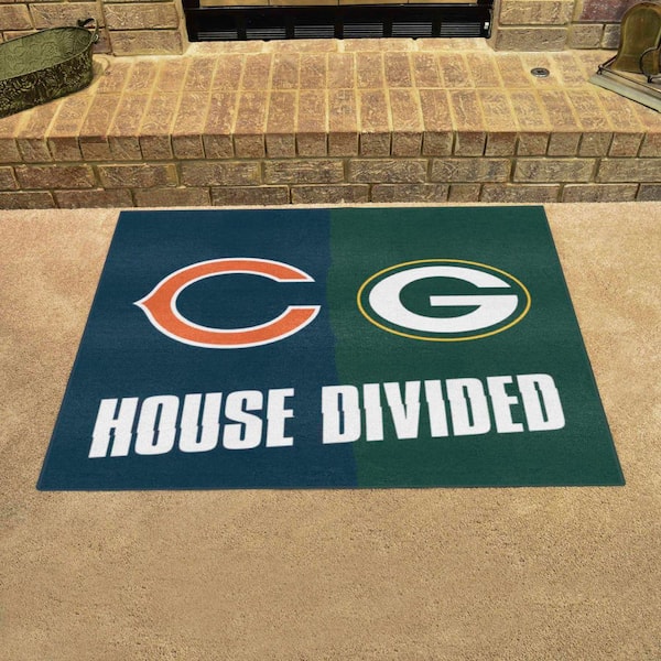 NFL Bears:Packers House Divided Multi 3 ft. x 4 ft. Interior Area Rug