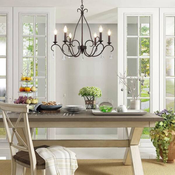 crystal farmhouse chandelier