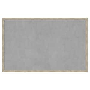 Imprint Pewter 33 in. x 21 in Framed Magnetic Board