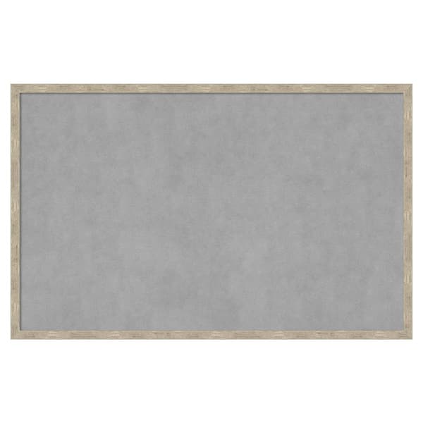 Amanti Art Imprint Pewter 33 in. x 21 in Framed Magnetic Board